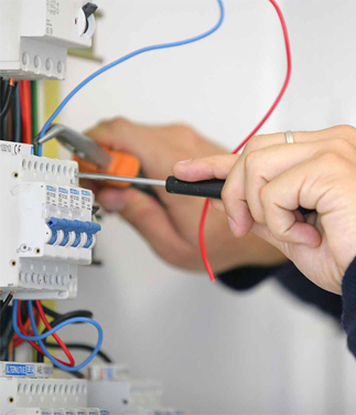 Commercial electrical panel wiring work